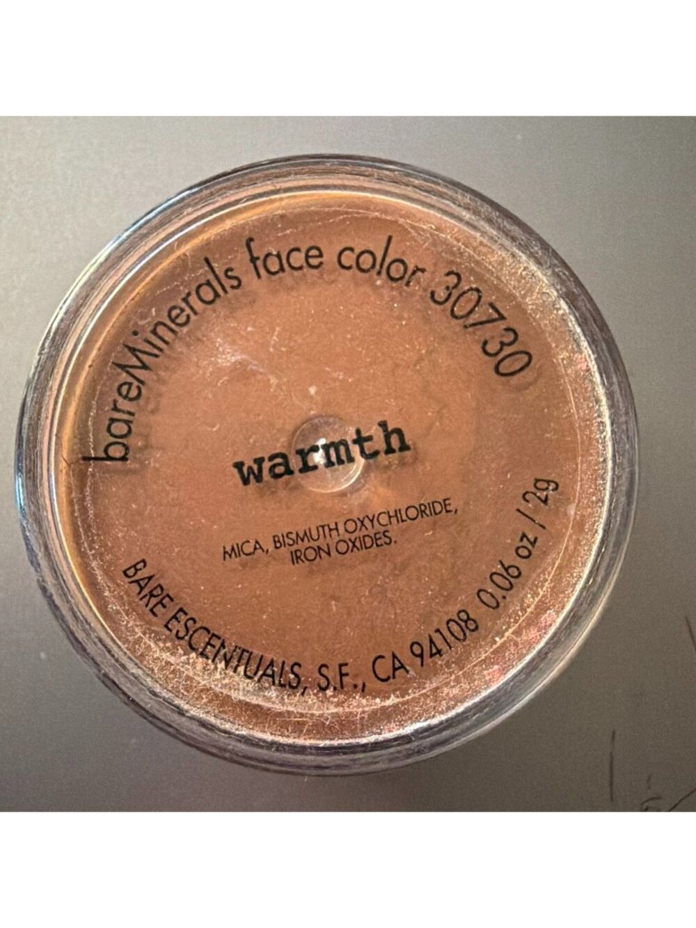 Vintage Bare Escentuals bareMinerals Warmth All Over Face Color Powder New .06oz